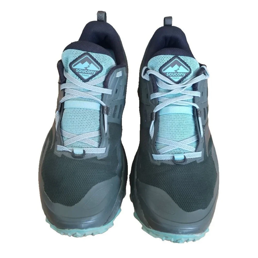 Saucony Peregrine 10 Women's Size 12 Trail Running Shoes Pine Marine